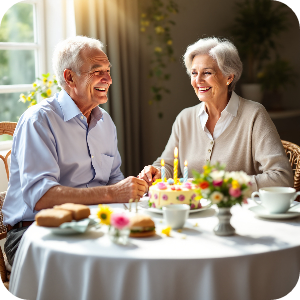 국민연금 수령 노부부 행복한 이미지