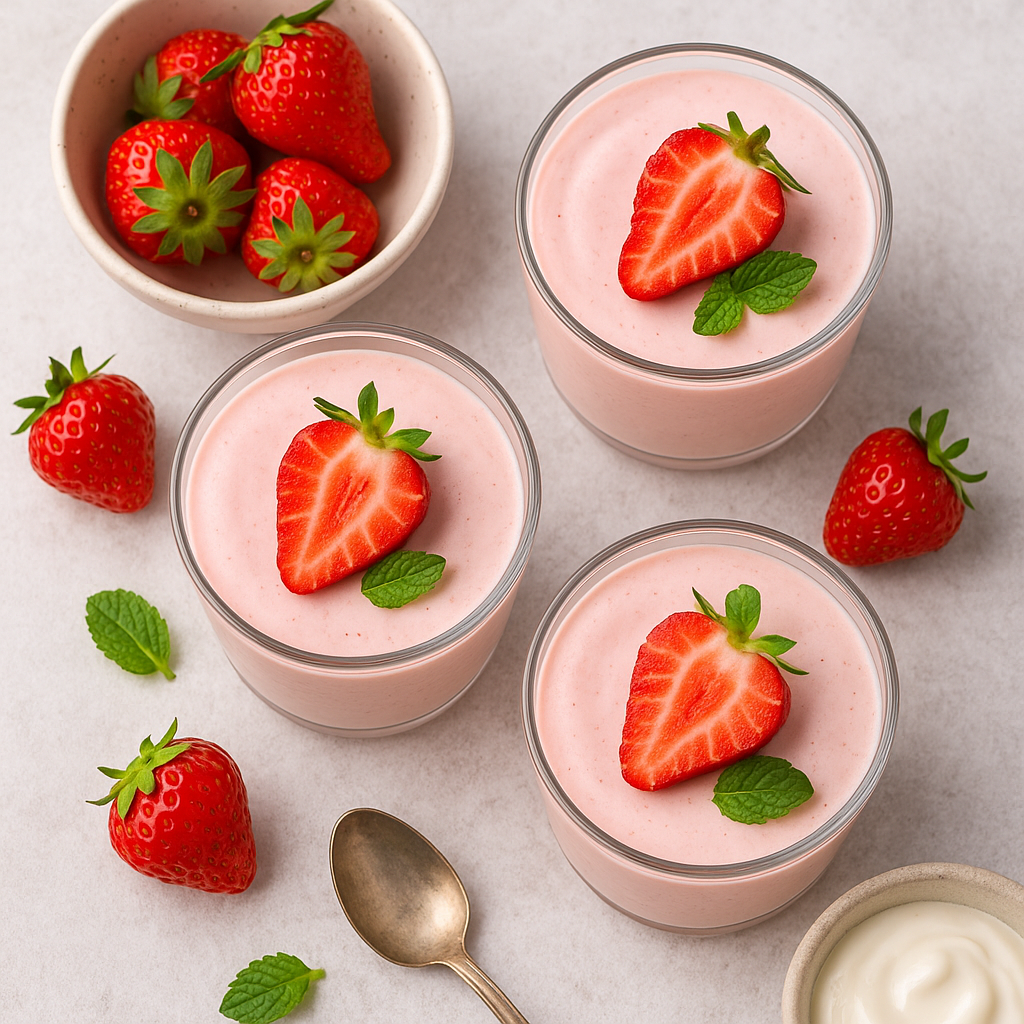 비건 딸기 무스