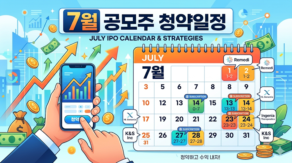 7월 공모주 청약일정