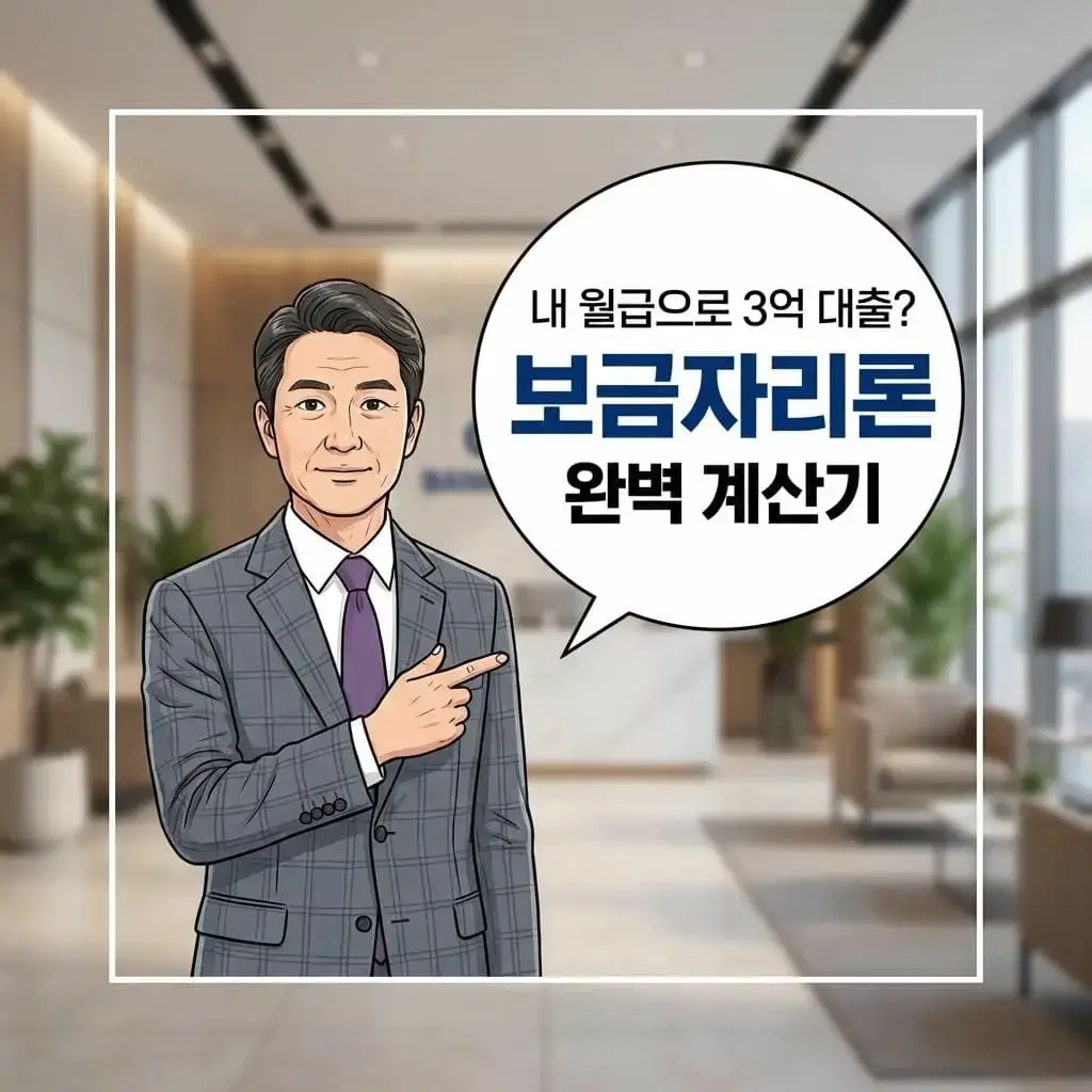 2026년 보금자리론 내 월급 대출 한도 계산기 및 체증식 상환 설명 아바타 이미지