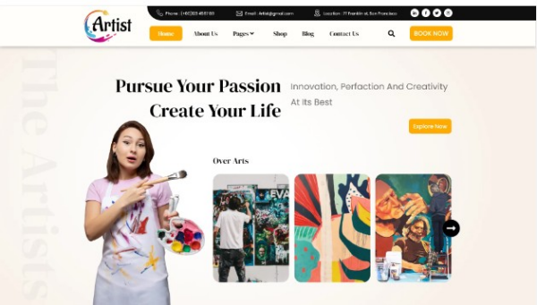 Artist Portfolio - 워드프레스 테마