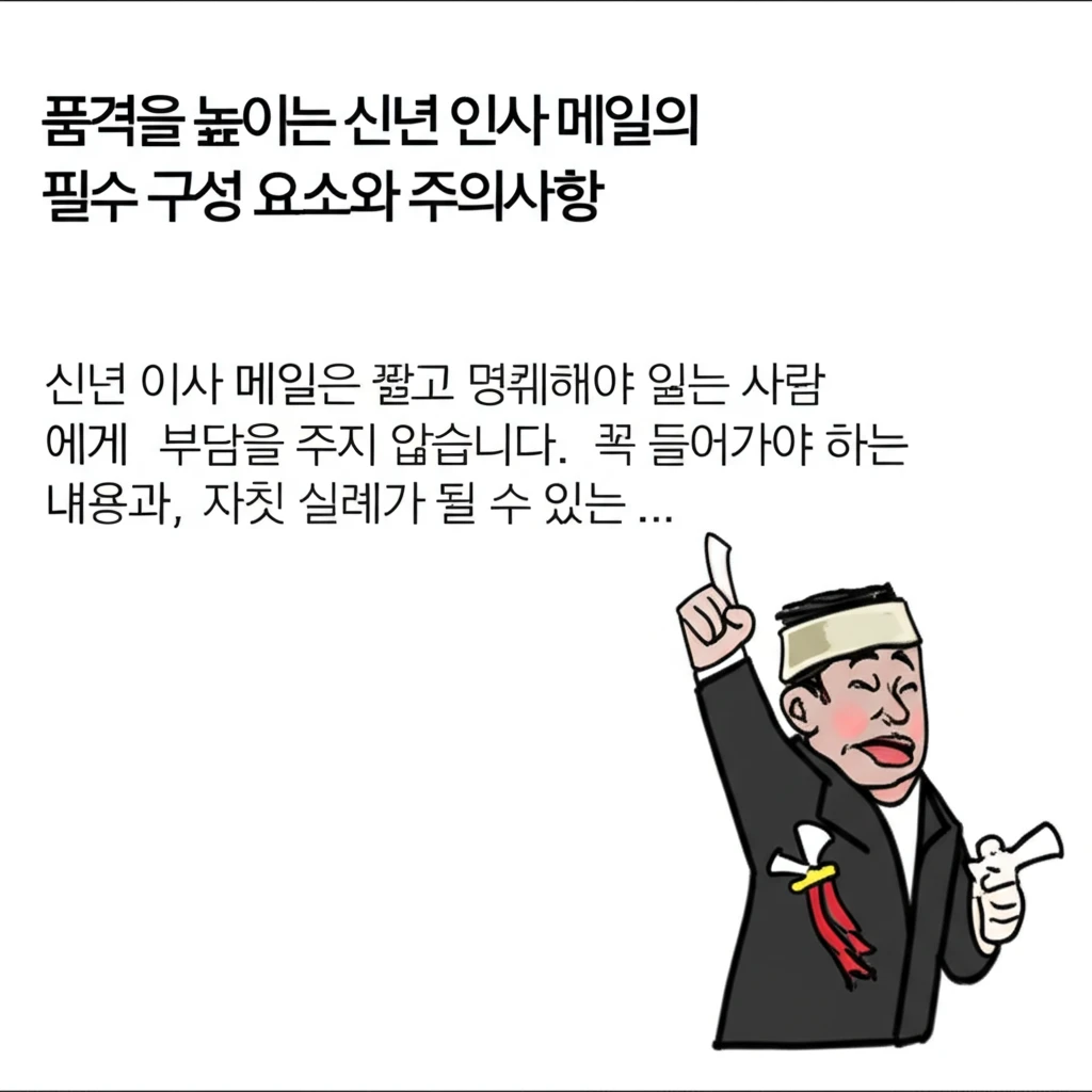 품격 있는 2026 신년 인사 메일 ..