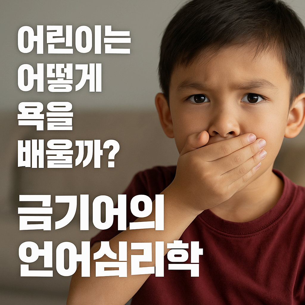 어린이는 어떻게 욕을 배울까? 금기어 습득의 언어심리