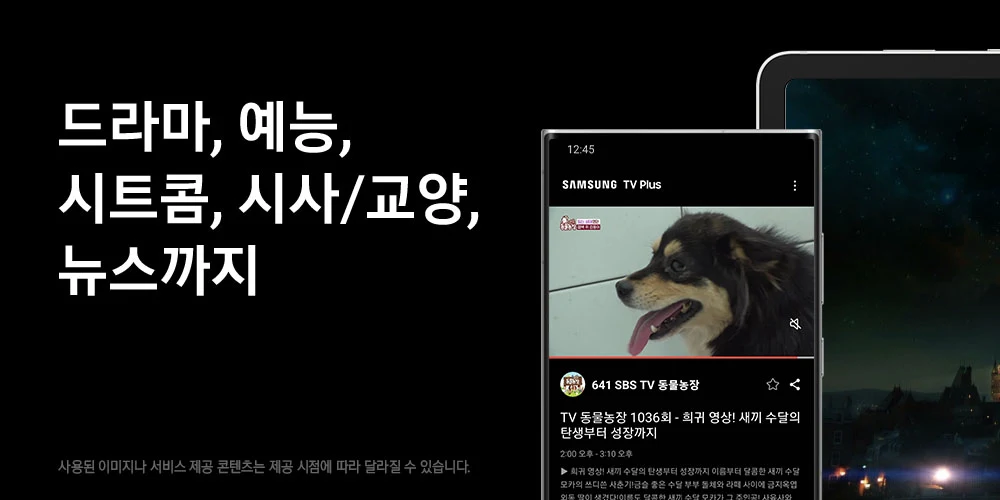 실시간 무료TV, 삼성 TV 플러스, TV드라마&예능, 스포츠 방송 보기