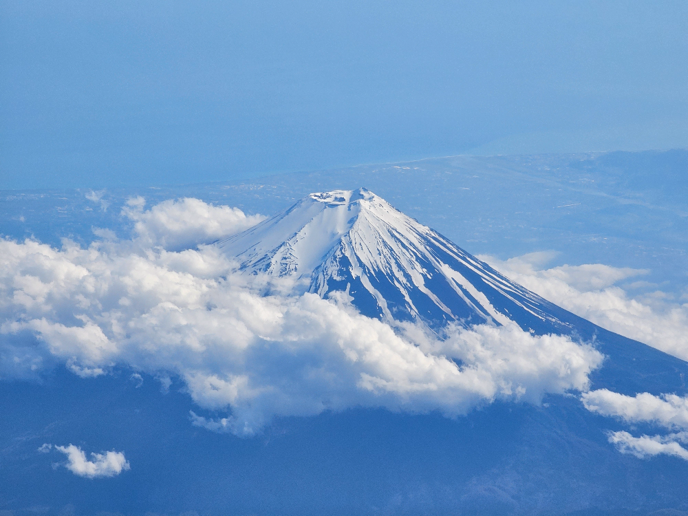 하늘에서 본 후지산 06