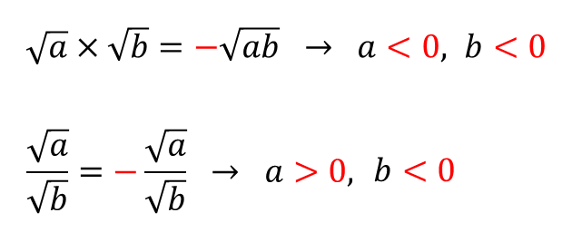 음수의 제곱근의 성질 활용