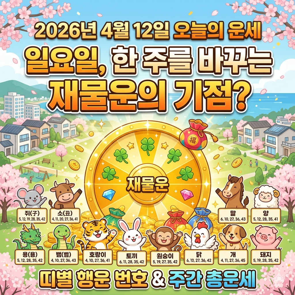 4월12일 오늘의 운세