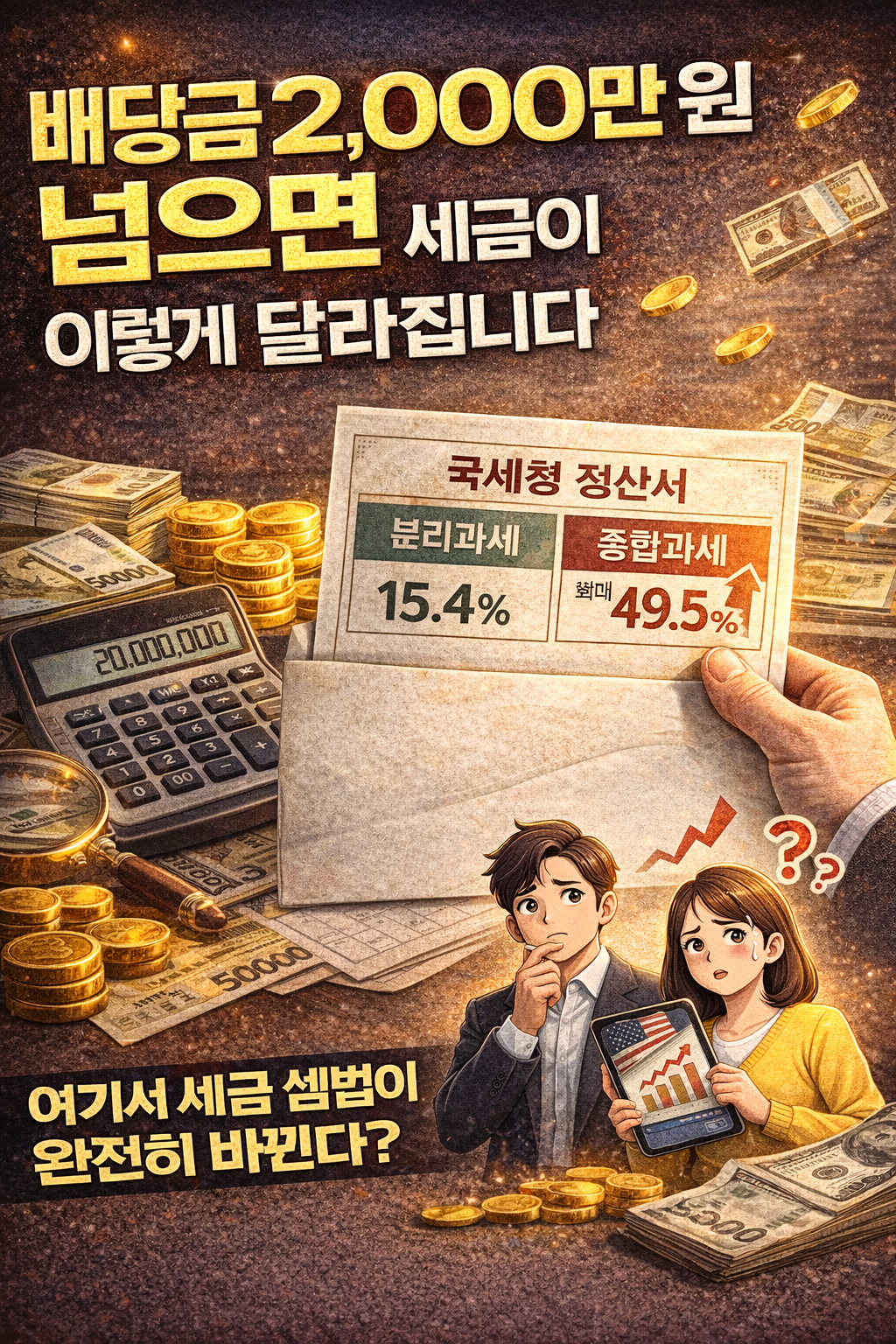 배당금 2,000만 원 넘으면 세금