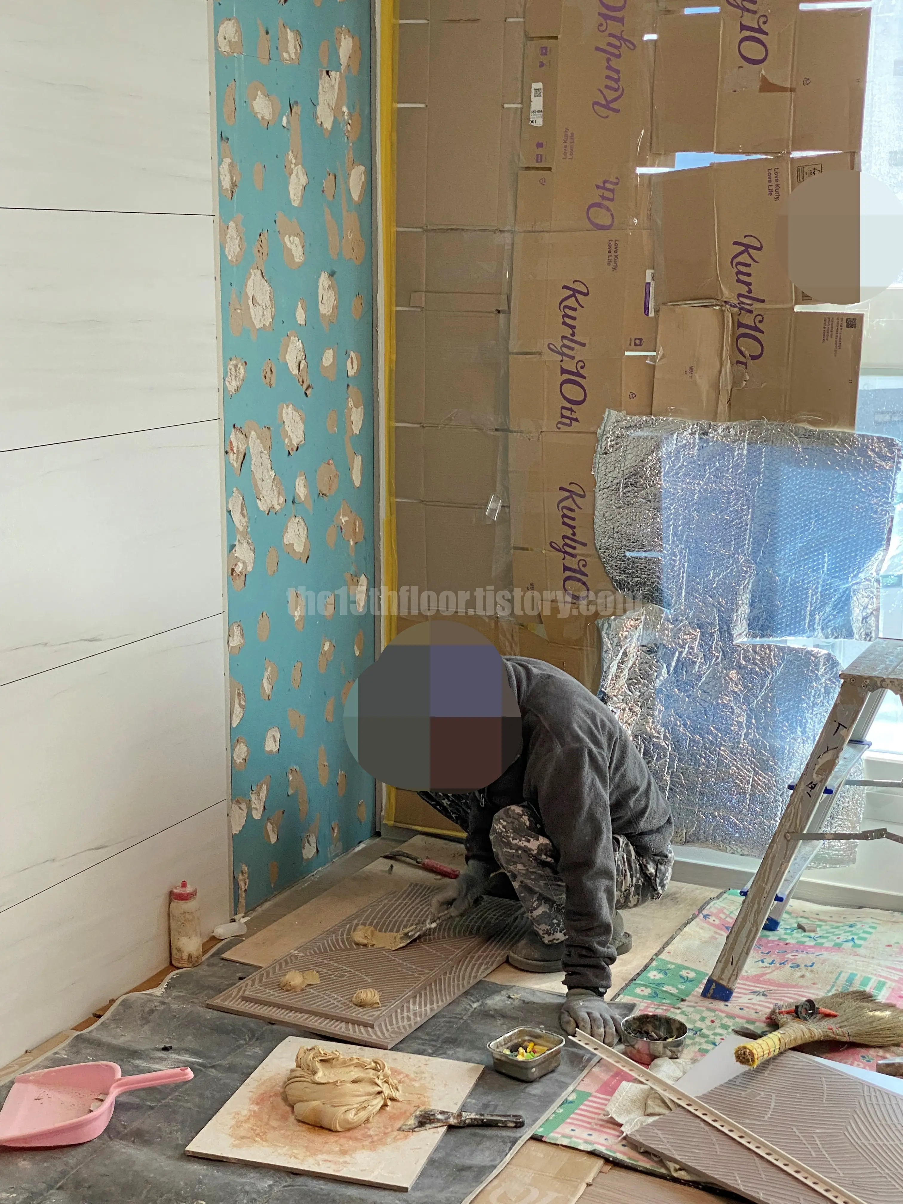 타일 하자 부분 시공 (부분 교체 방법 및 소요시간)