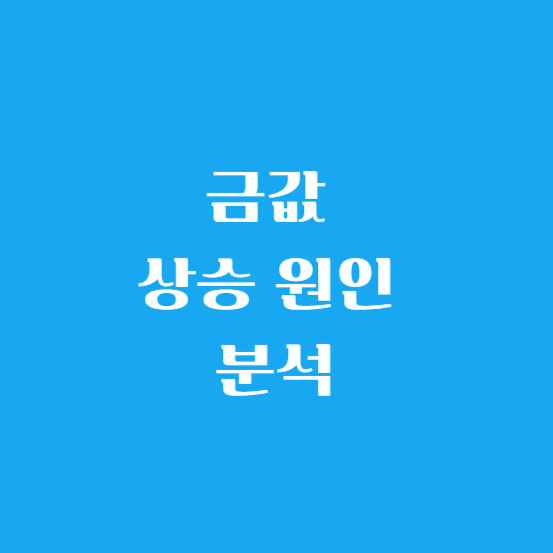 금값 상승 원인 분석