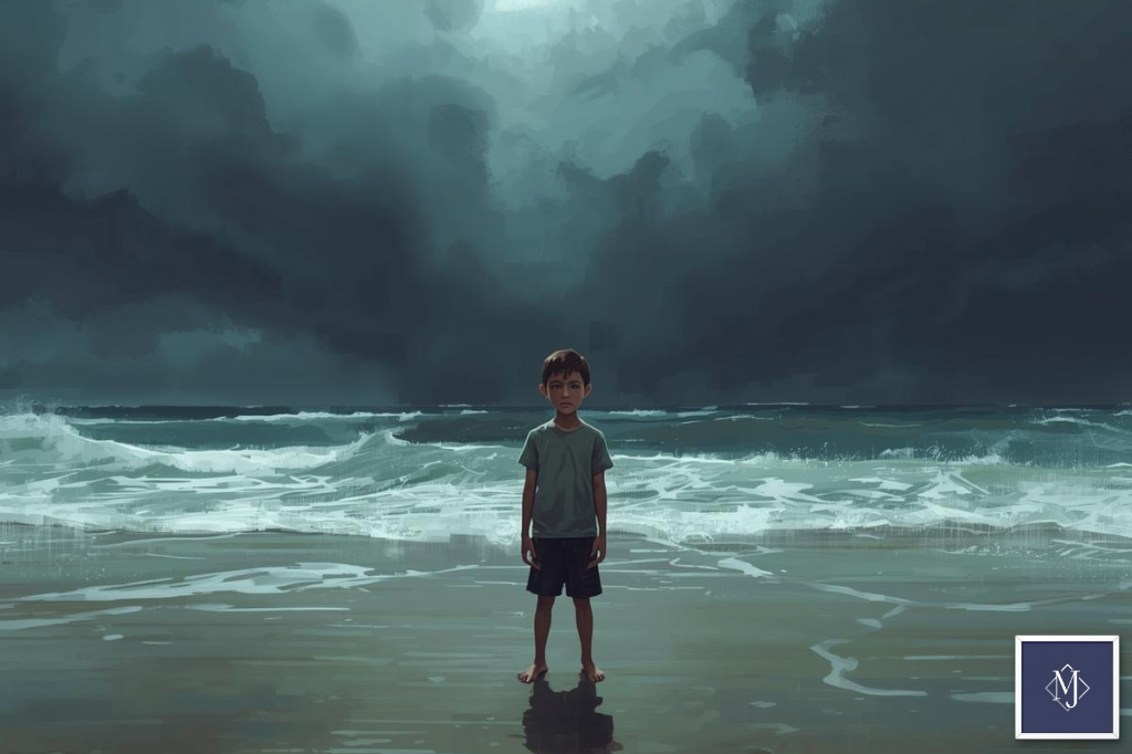 화가 나있는 남자아이