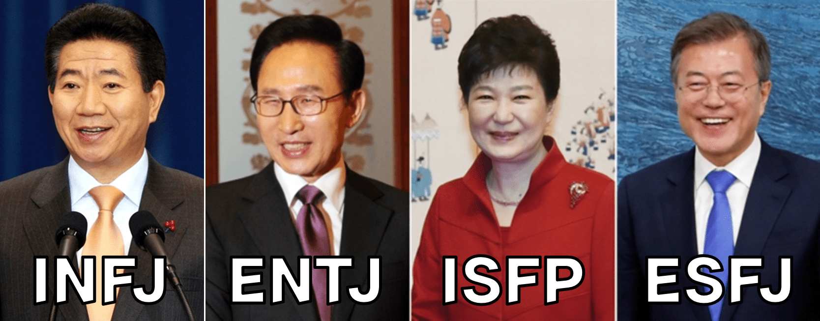 역대 한국 대통령 MBTI