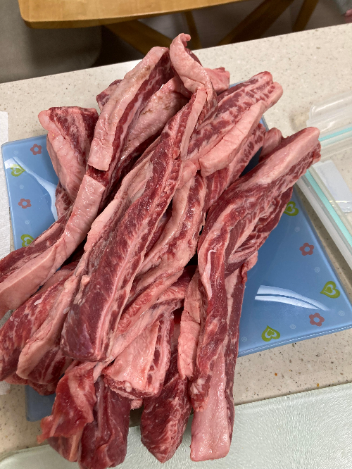 코스트코 추천템 진공갈비살 손질 후기 내돈내산