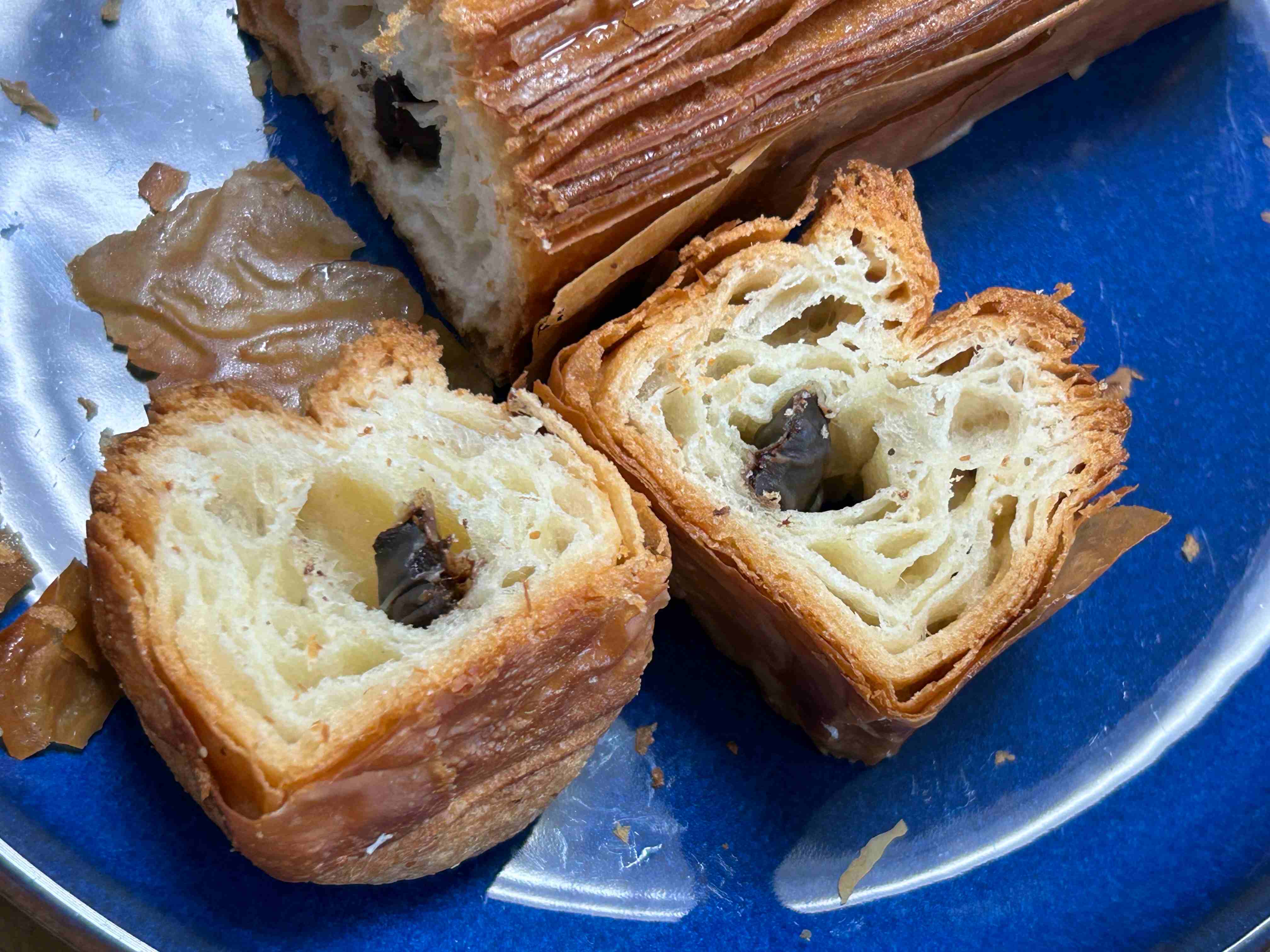 뺑오쇼콜라 단면