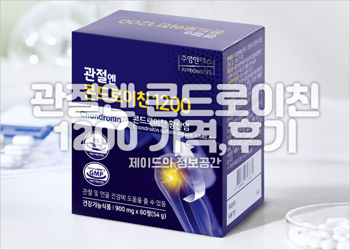 관절엔 콘드로이친 1200mg 가격 후기 관절영양제 추천