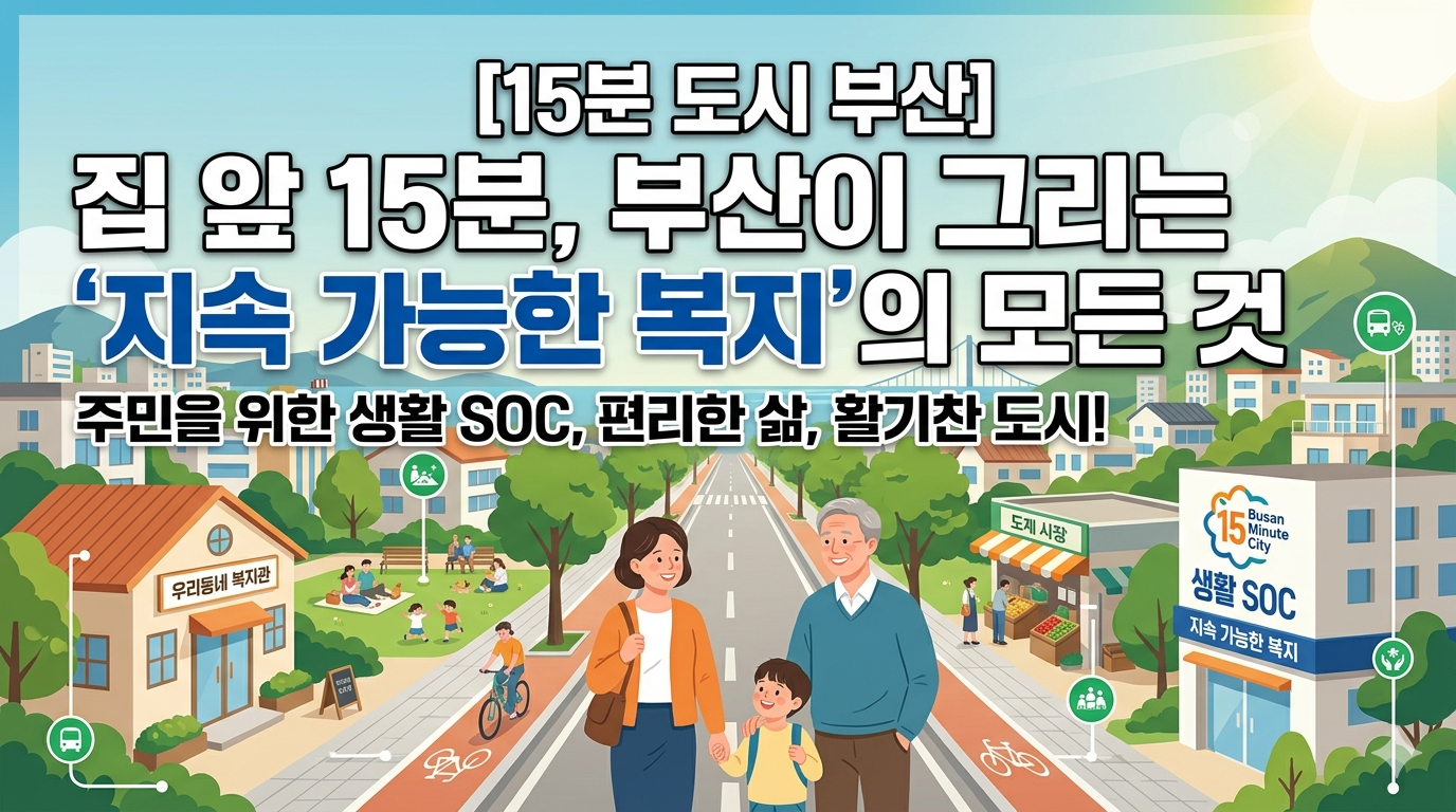 [15분도시 부산] 집 앞 15분, 부산이 그리는 '지속 가능한 복지'의 모든 것