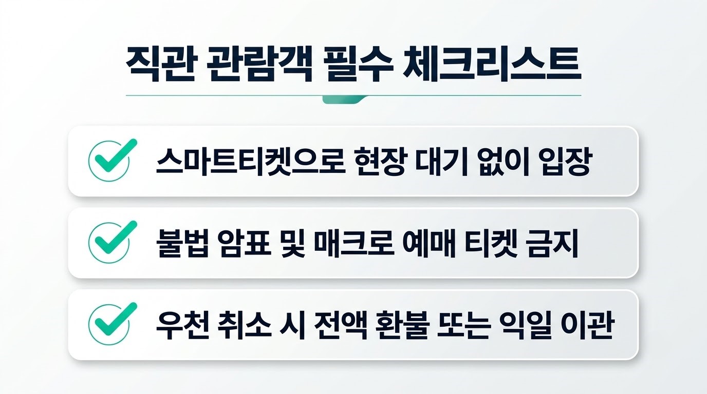 2026 플레이오프 직관 관람객 필수 체크리스트