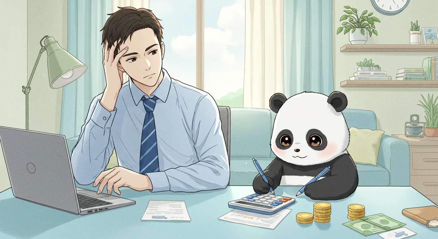 곰이-실업급여를-계산해주는-모습