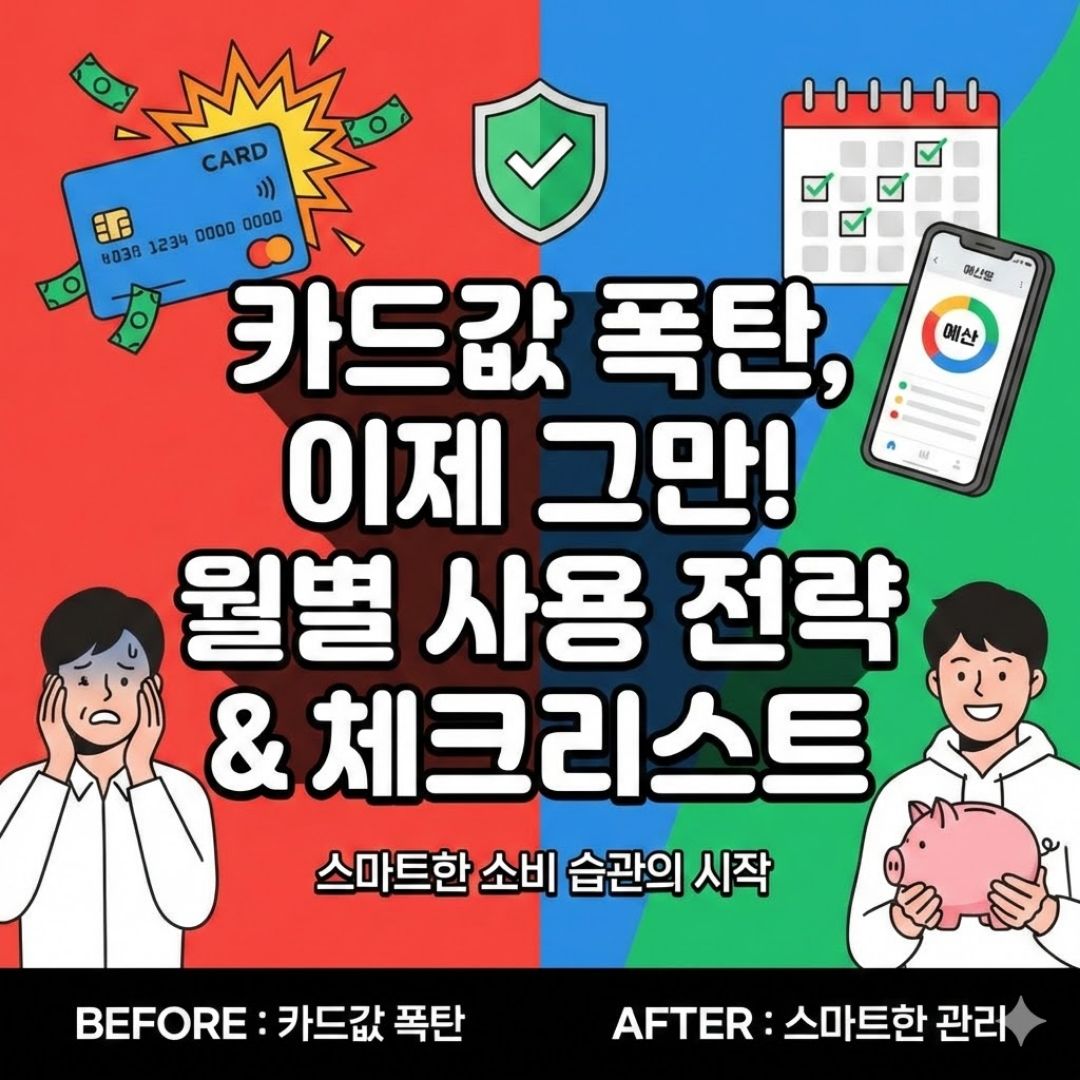 카드값 폭탄 막는 월별 카드 사용 전략 – 체크리스트 제공