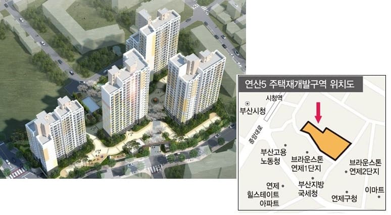 HJ중공업, 연산5구역 재개발정비공사