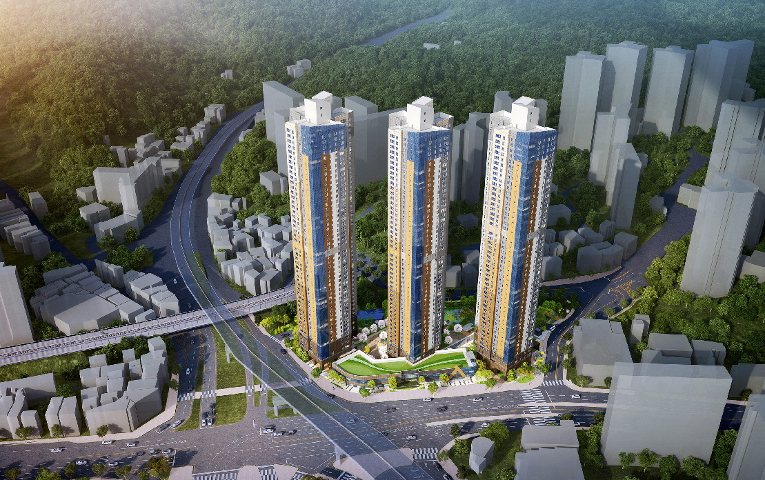 우동2구역 조감도