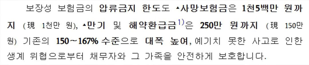 250만 원 생계비 통장