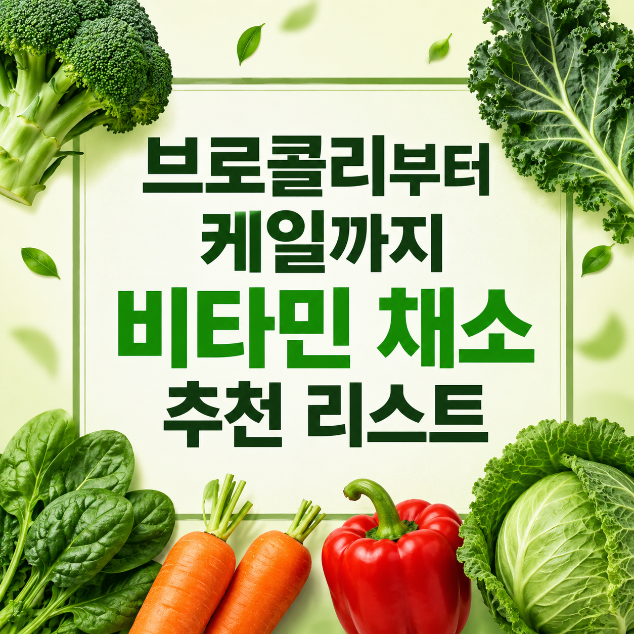비타민 채소 추천