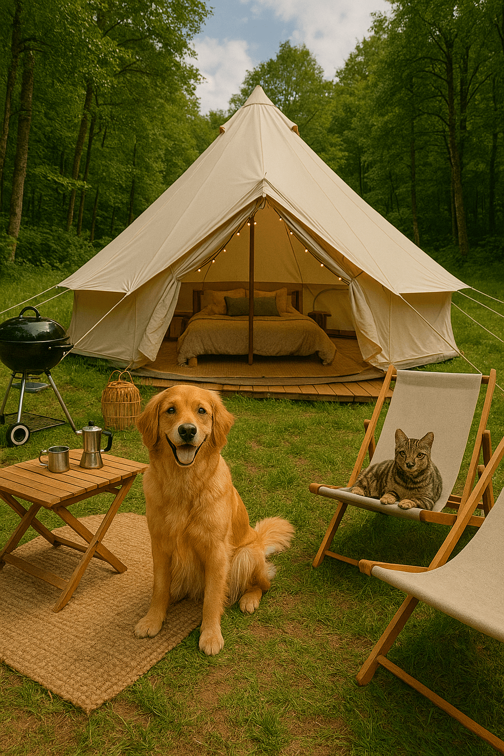 반려견과 캠핑을 즐겁고 안전하게 즐기기 위한 준비와 관리 방법