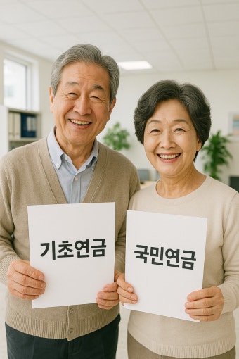 국민연금 기초연금 둘 다 받는 법