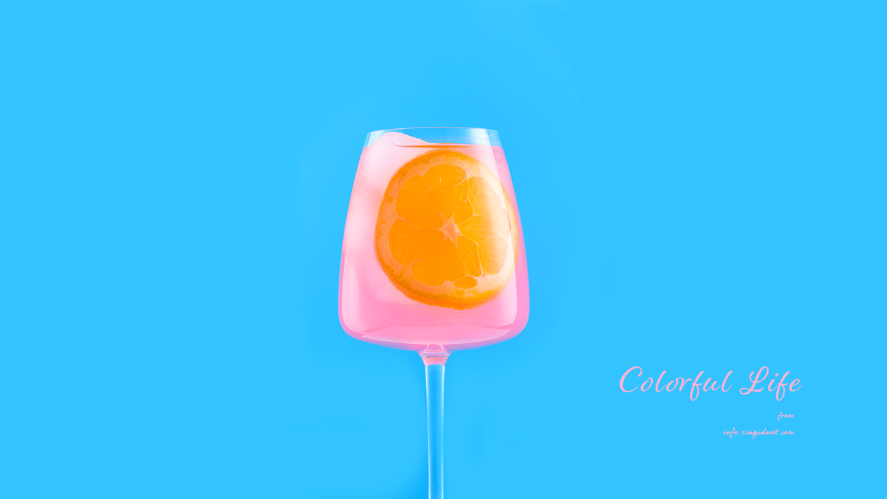 09 오렌지 주스 C - Colorful Life 여름배경화면