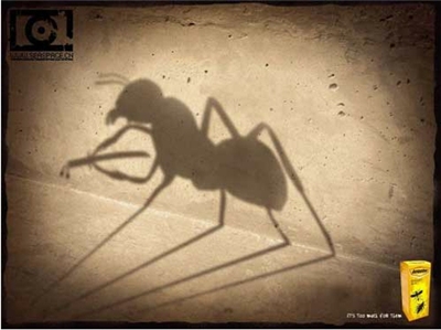 살충제 광고 카피 인쇄광고