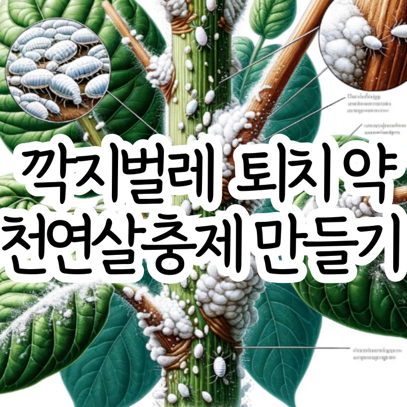 깍지벌레 약 흰솜깍지벌레 퇴치 천연살충제 만들기