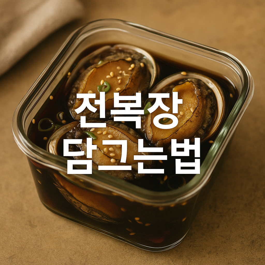 전복장 담그는법