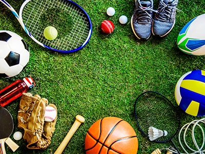 문화누리카드를 이용해 체육시설 용품을 이용할 수 있는 사진