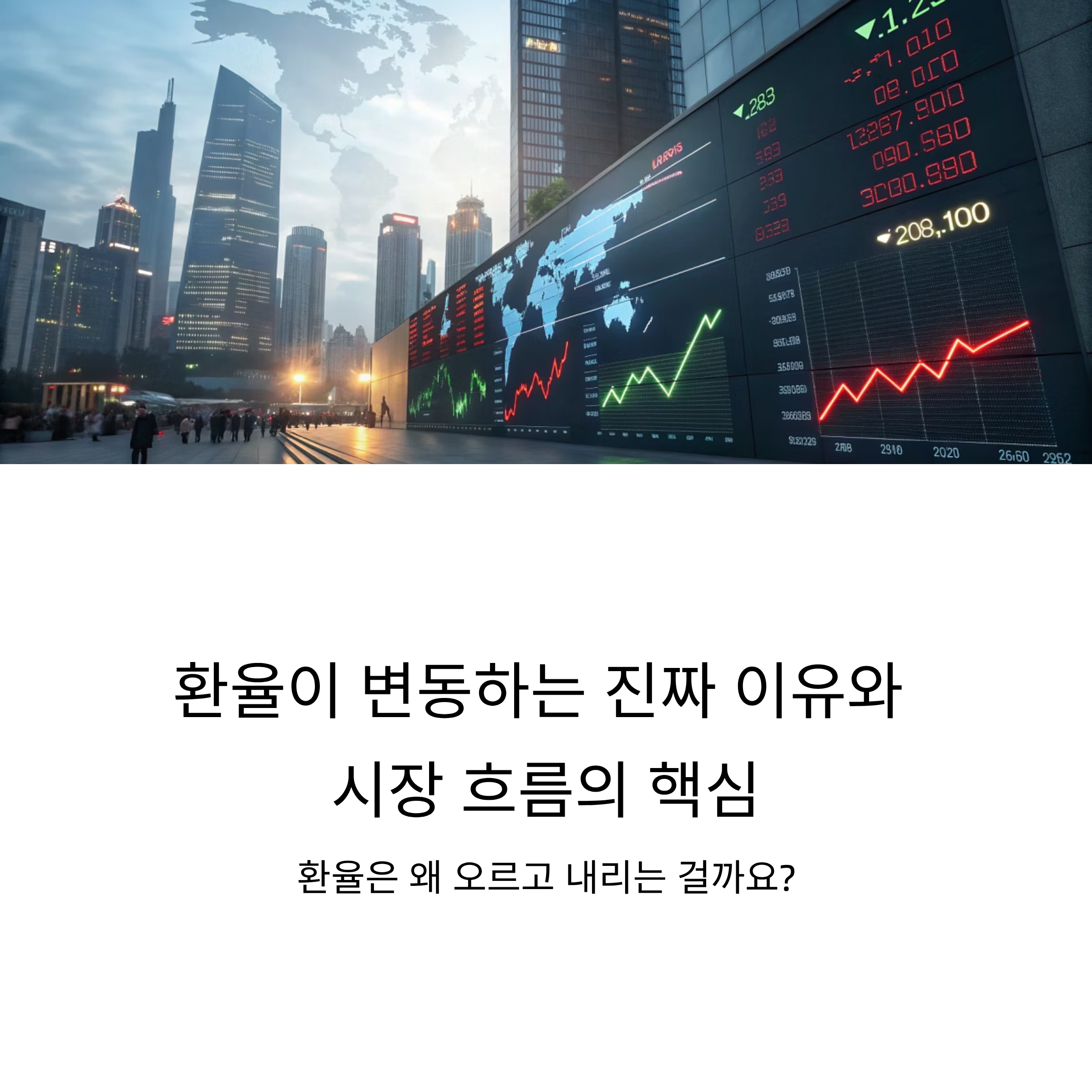 환율이 변동하는 진짜 이유와 시장 흐름의 핵심