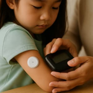 제1형 당뇨병 환자 혈당 수치 측정 방법