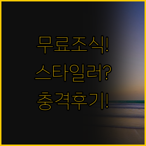 무료 조식에 스타일러까지 포항 아리아..
