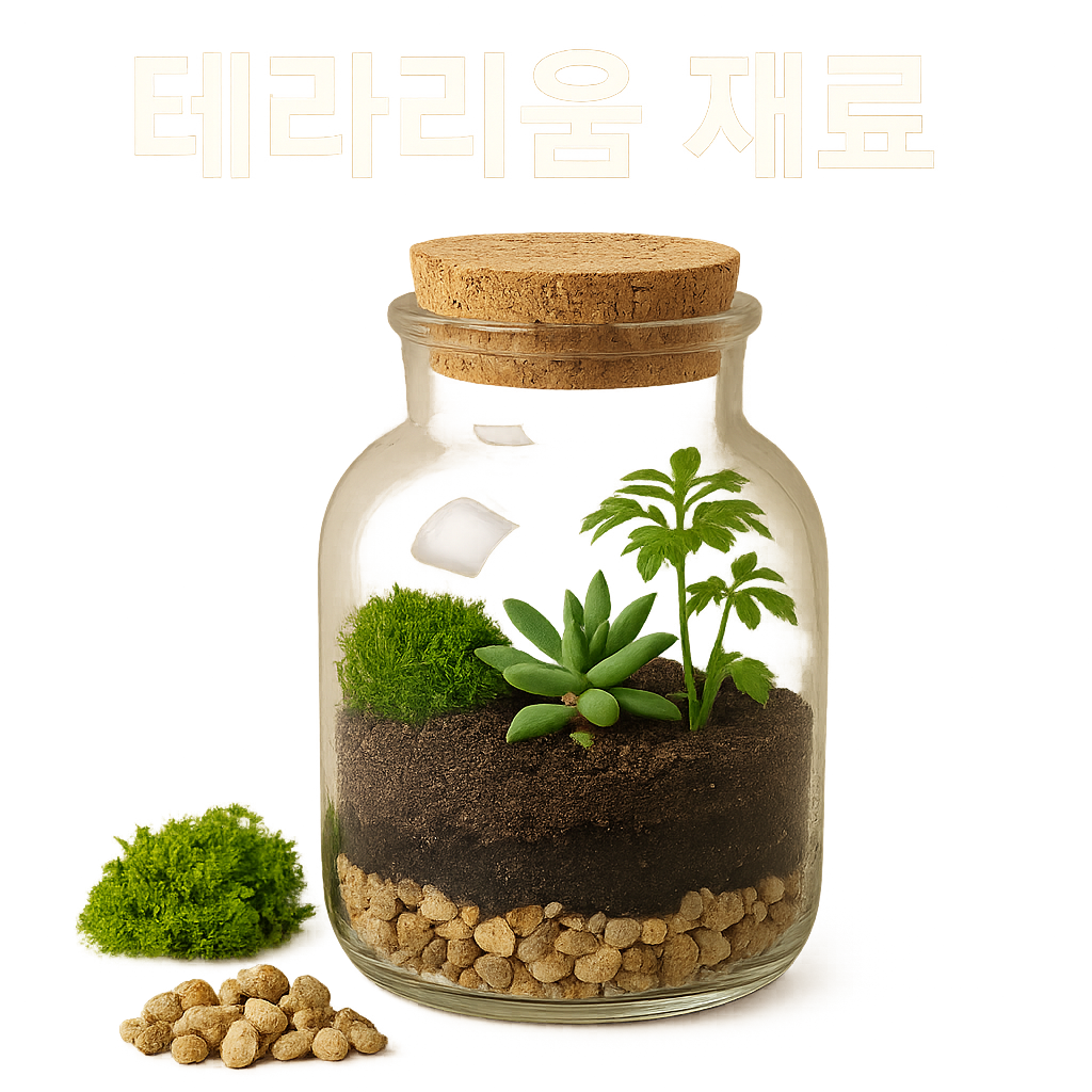 테라리움 재료들