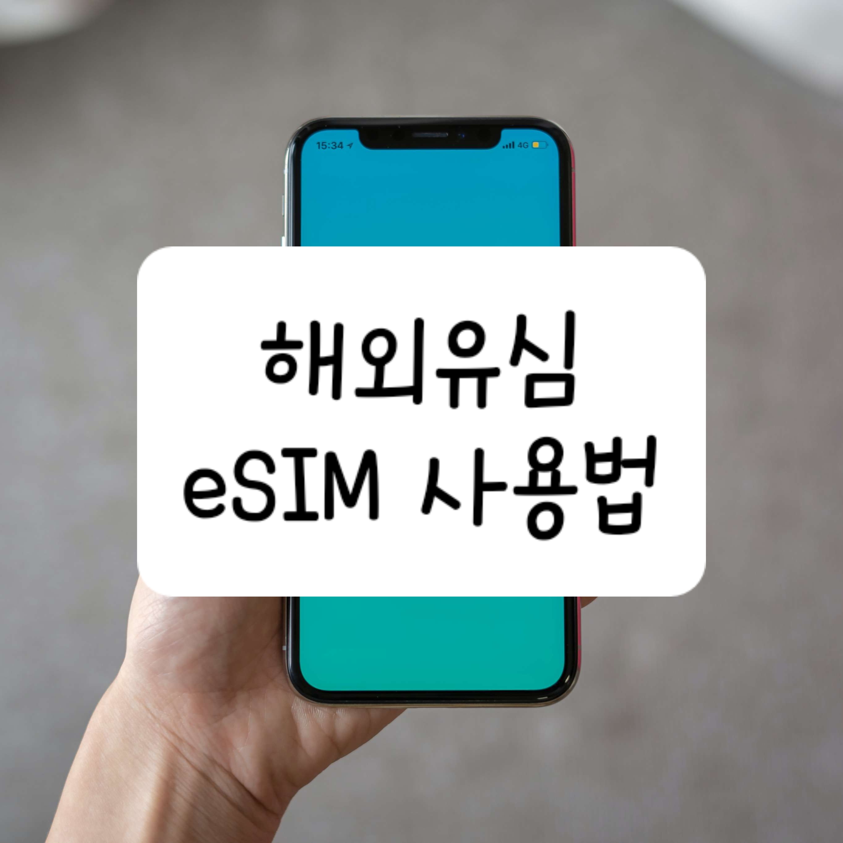 해외유심 eSIM 사용법