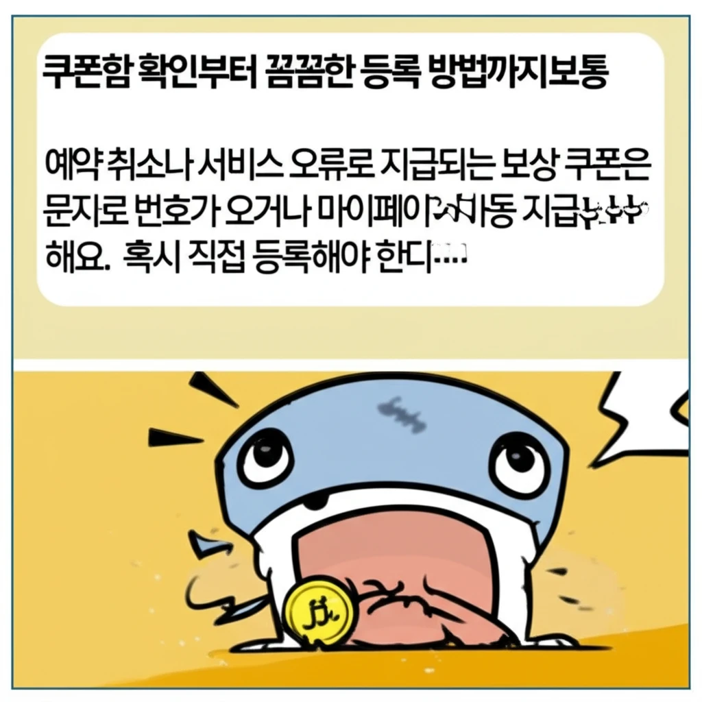 쿠팡트래블 2만원 보상 쿠폰 등록 및..