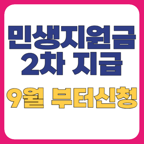 민생지원금 2차