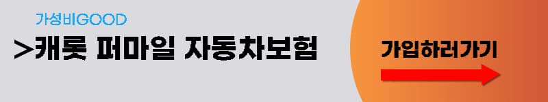 캐롯 퍼마일 자동차보험