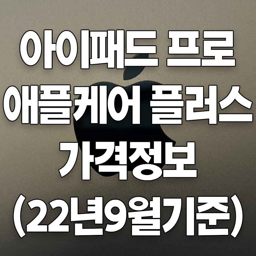 아이패드 애플케어 가격정보 썸네일