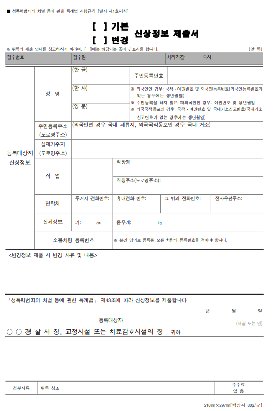 성범죄 신상정보 등록 후 이사, 변경신고 안 하면 따로 처벌될까