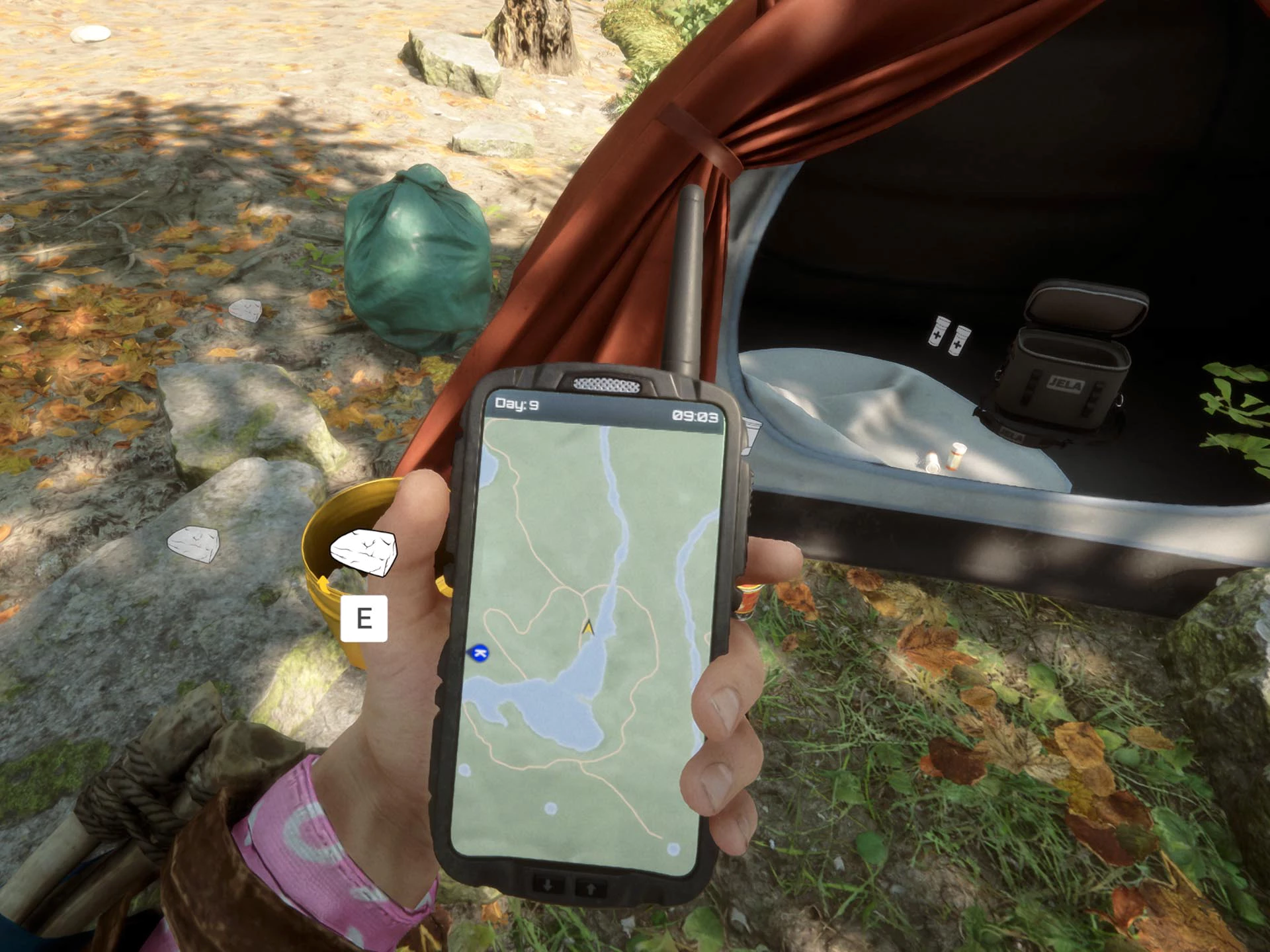 지도를 확대한 모습입니다.