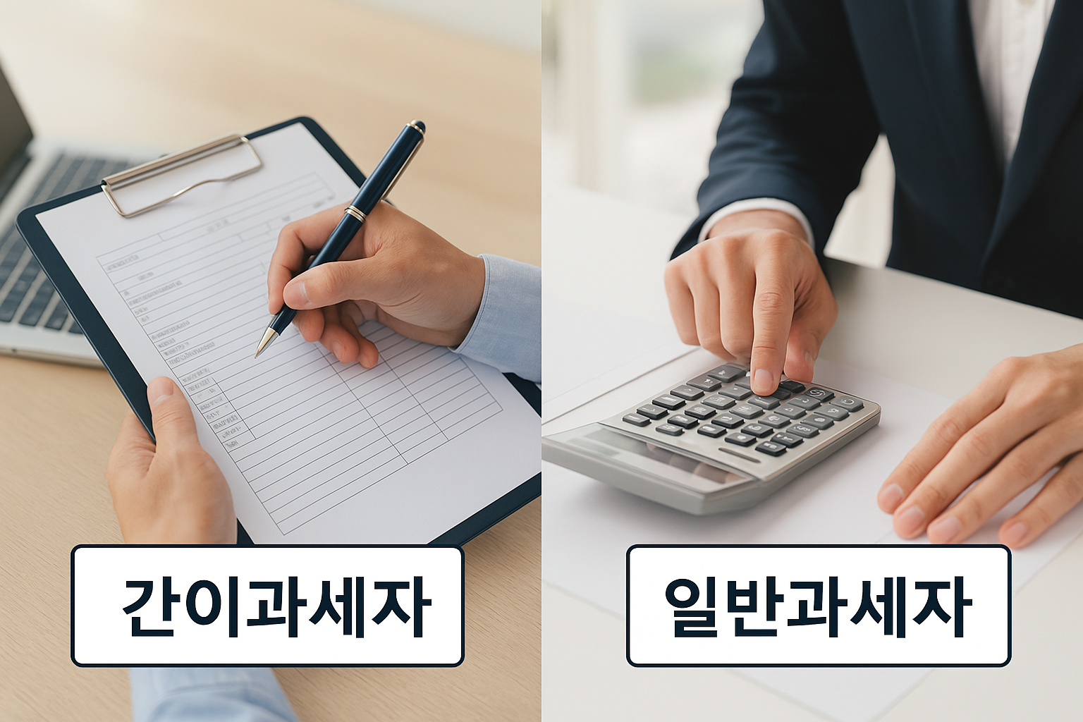 간이과세자와 일반과세자 차이 사진