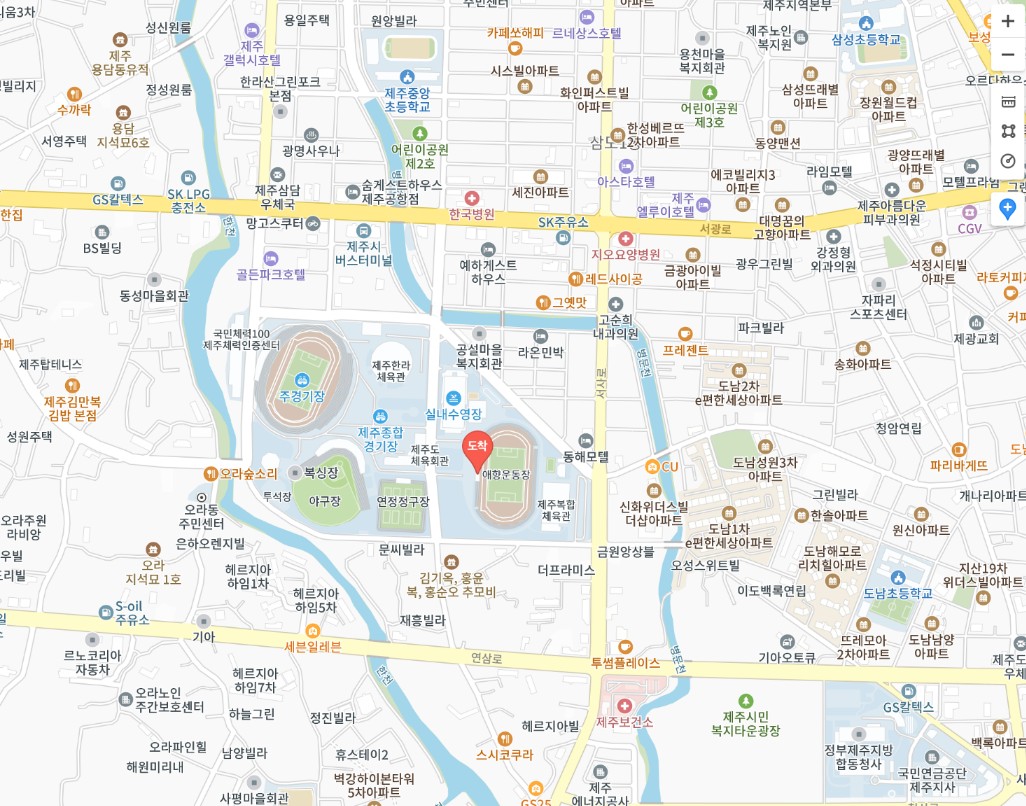 제주 종합경기장 공영주차장