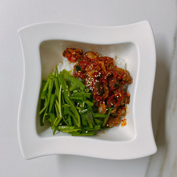 꼬막비빔밥완성