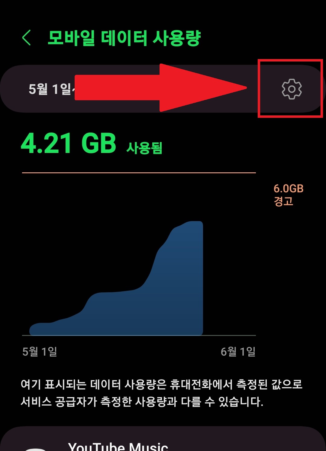 핸드폰 데이터 사용량 제한 설정하는 방법 6
