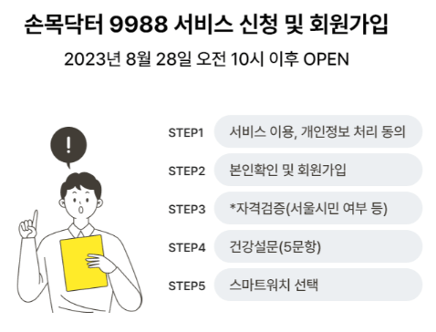 손목닥터 9988 신청